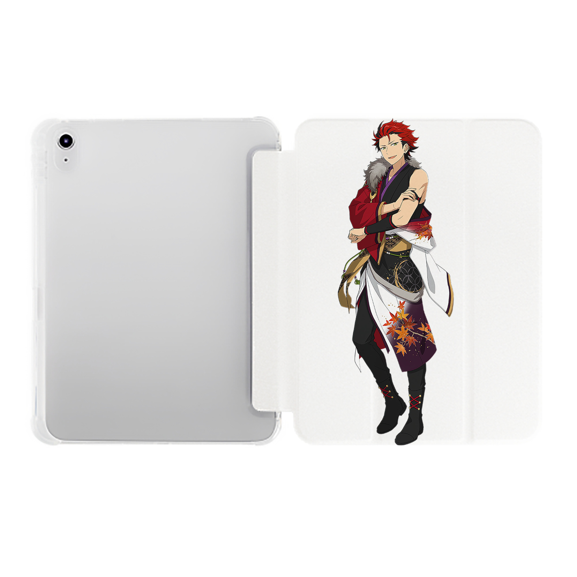 （画像用） あんさんぶるスターズ! Ensemble Stars IPad ケース ペン収納付き 三つ折りスタンド PUレザー×シリコン 対応機種9.5/10.5/10.9インチ